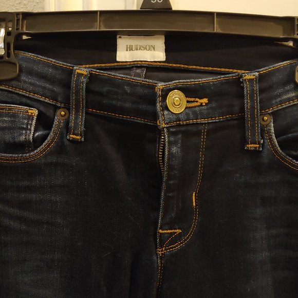 Hudson Womens Stretchy Jeans blue Straight Leg Size 26 - Picture 3 of 5